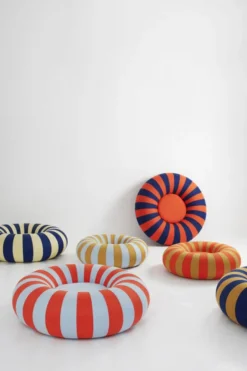 FLOAT, SMALL, DARK BLUE/OCHRE