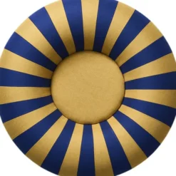 FLOAT, SMALL, DARK BLUE/OCHRE
