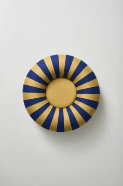 FLOAT, SMALL, DARK BLUE/OCHRE