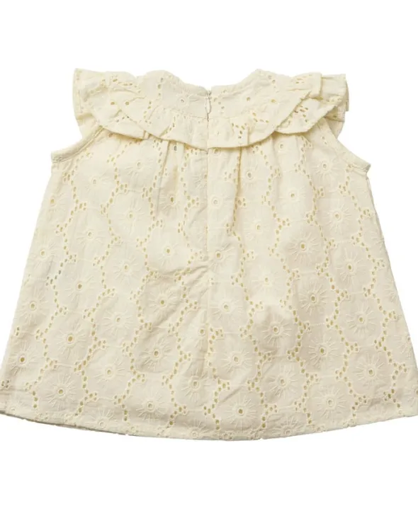 Floral broderie baby dress GOTS