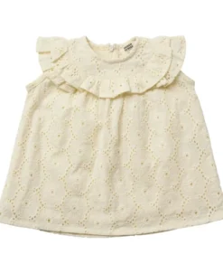 Floral broderie baby dress GOTS