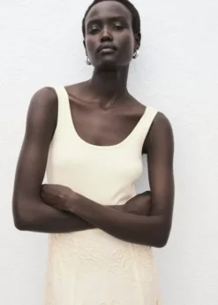 Floral embroidered combined dress