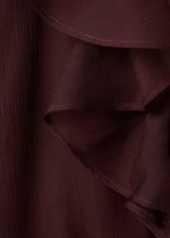 Fluid ruffled blouse