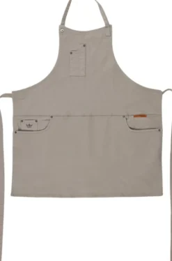 Forklæde 5 lommer, Slim fit - Grågrøn