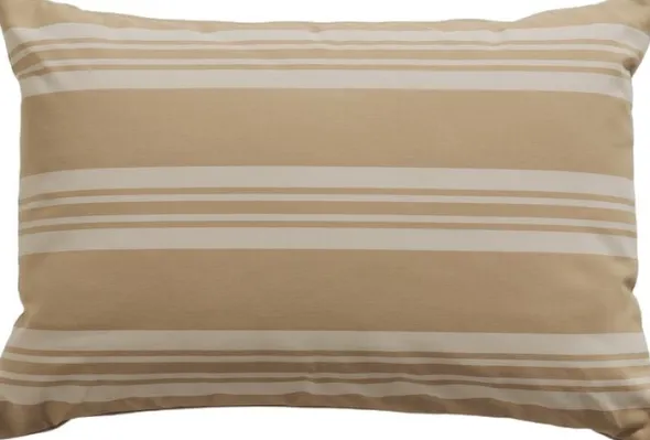 Fossflakes utomhuskudde 40x60 cm. Beige randig