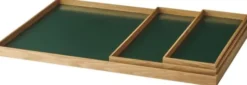 Frame tray small oak/green