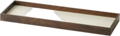 Frame tray small smoked oak/beige