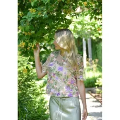 Fuschia blouse