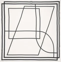 Geometric printed foulard