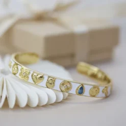 Global Goals Bangle - White