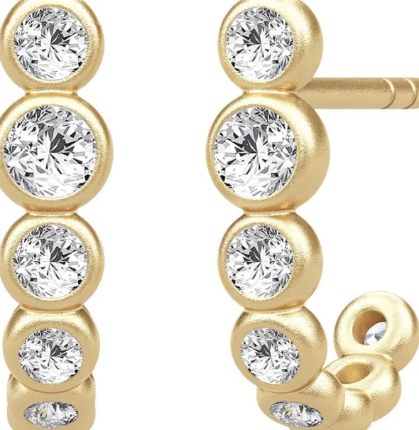 Grace curved earrings