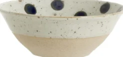 GRAINY dot bowl, sand/dark blue