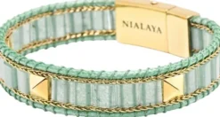 Green Aventurine Stud Bracelet