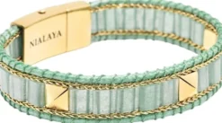 Green Aventurine Stud Bracelet