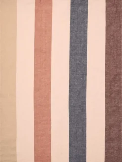 Hale Tea Towel - Cashmere/Mocha/Indigo Blue