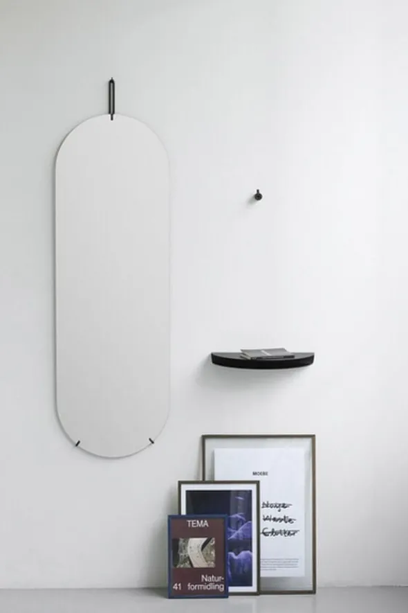 Half Moon Shelf: Warm Grey: Small