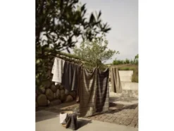 Handduk Sauna 50x100 White/Soft Grey/Eucalyptus