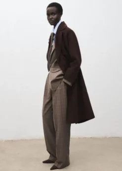 Handmade oversized wool coat