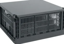 HAY Colour Crate Lid Metal-Large Square-Charcoal