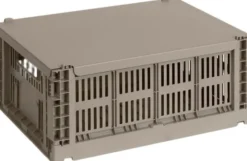 HAY Colour Crate Lid Metal-Medium-Warm grey