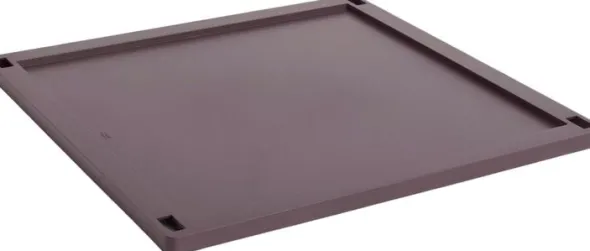 HAY Colour Crate Lid Plastic-Large Square-Bordeaux
