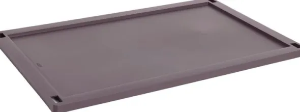 HAY Colour Crate Lid Plastic-Large-Bordeaux