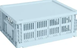 HAY Colour Crate Lid Plastic-Medium-Soft blue