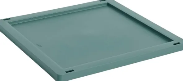 HAY Colour Crate Lid Plastic-Medium Square / Cube-Dark green