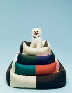 HAY Dogs Bed-X-Small-Black, white