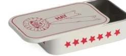 HAY Dogs Treat Tin-Small-Red and wh