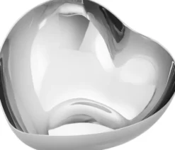 HEART BOWL MEDIUM STAINLESS STEEL MIRROR