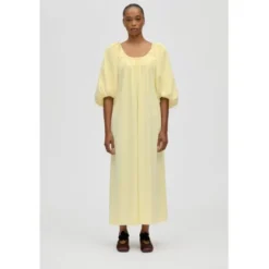 2395 Heavy Crepe, Romantic Voluminous Sleeve Dress