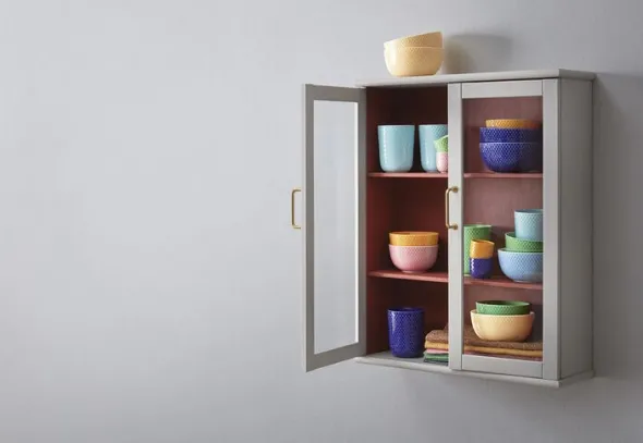 Herringbone Dækkeserviet 43x30 cm grøn 82% bomuld recycled,