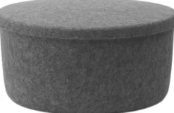 Hide Storage Pouf Large