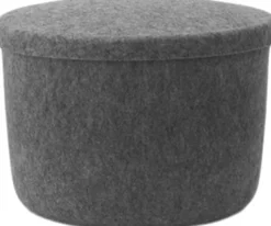 Hide Storage Pouf Small