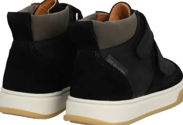 High-top TEX-sneaker i læder