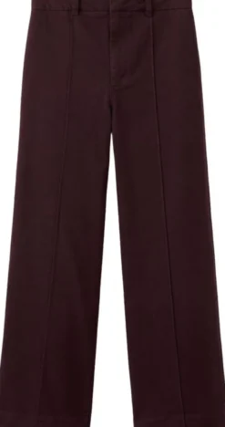 High-waisted wide leg jeans with st