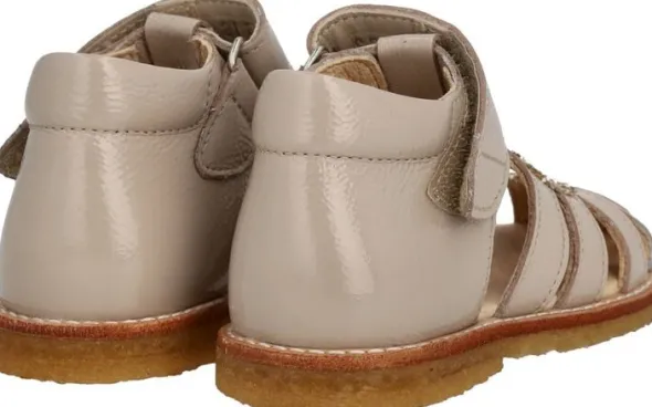 Hjertesandal med glitter og velcrolukning