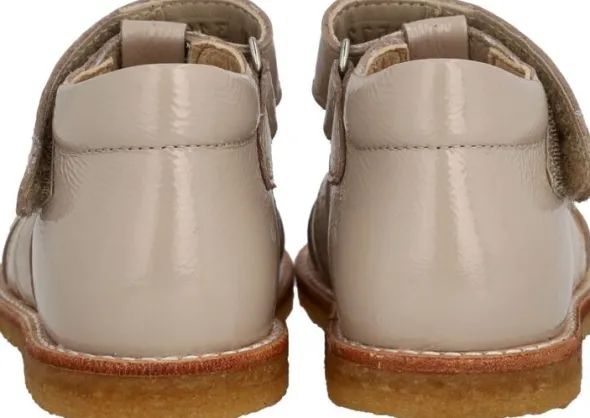 Hjertesandal med glitter og velcrolukning