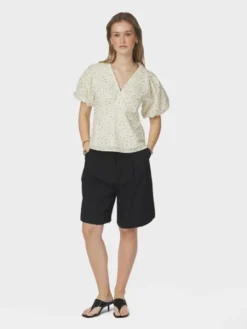 Irina Small Rose Flower Blouse