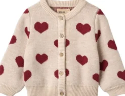 Jacquard Strik Cardigan Hjerter