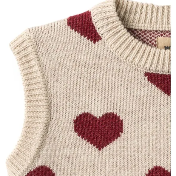 Jacquard Strik Vest Gaby