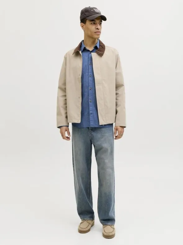 JJESUMMER LINEN BLEND SHIRT L/S SN