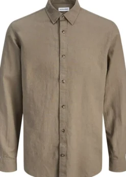 JJESUMMER LINEN BLEND SHIRT L/S SN