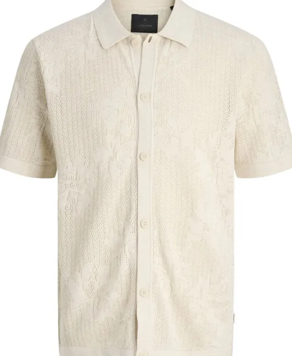 JPRBLAOWEN KNIT BUTTON THROUGH POLO