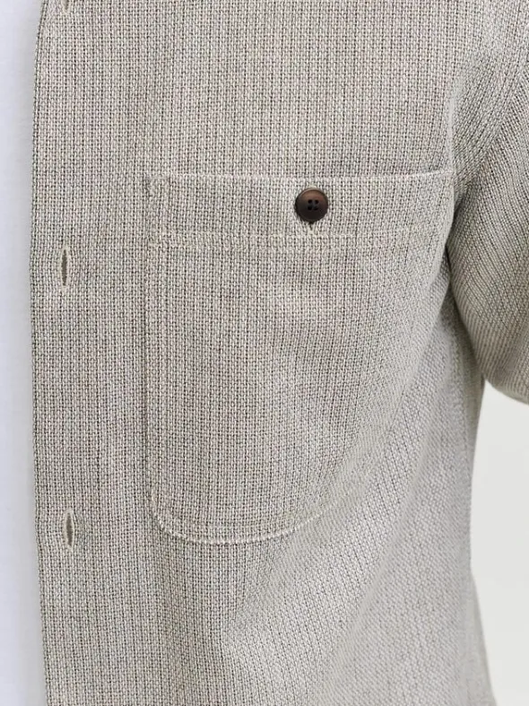 JPRBLURAYLE LINEN BL. SOLID LS SHIR