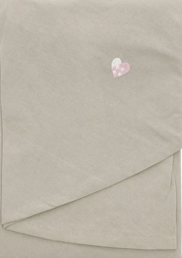 Julbordsduk dia180 Christmas Hearts Embroidery Rose