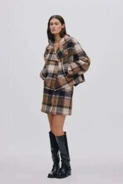 Jumbo check jacket - Ehsan