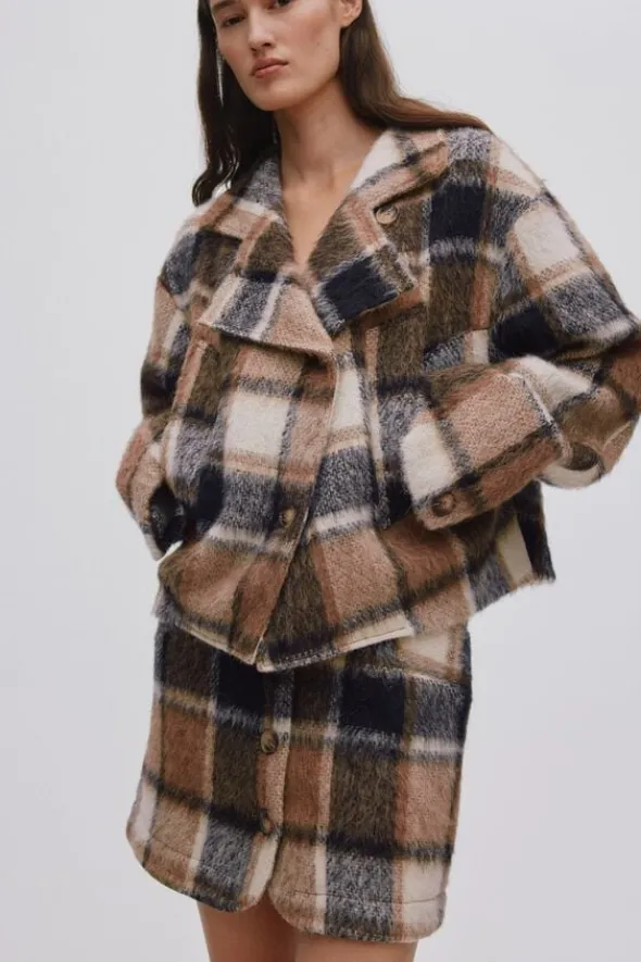Jumbo check jacket - Ehsan