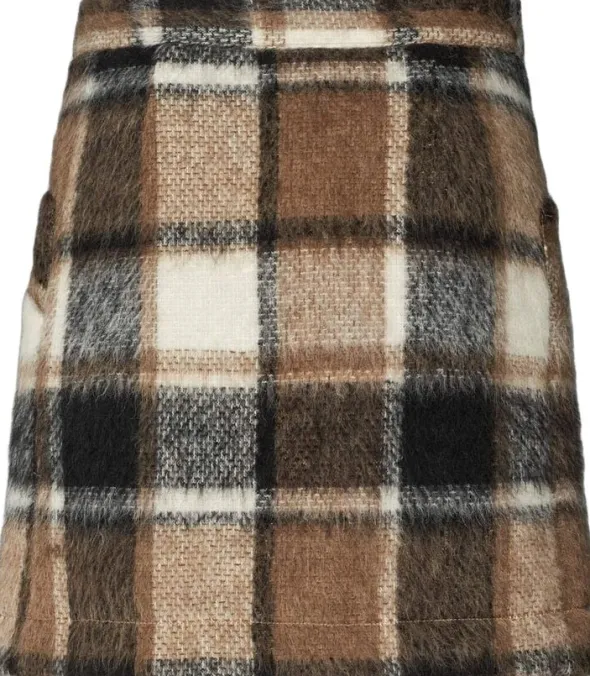 Jumbo check short skirt - Olympia